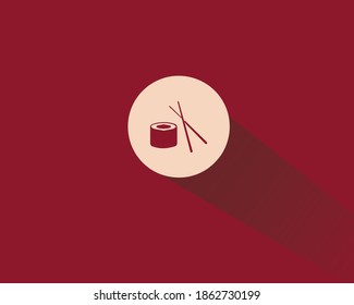 Vibrant food minimal logo vector with standard colour design