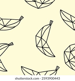 A vibrant and funny banana-themed seamless pattern. Perfect for textiles, wallpapers, packaging, and digital designs. High-quality vector illustration with a playful, tropical vibe.
