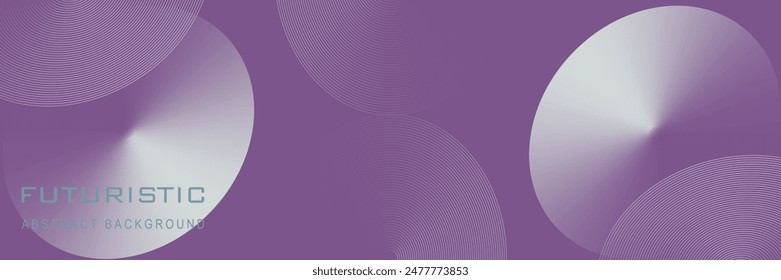 A vibrant, futuristic abstract background featuring circular gradient designs in shades of purple and white. The intricate line patterns and dynamic color transitions create a modern, technological 