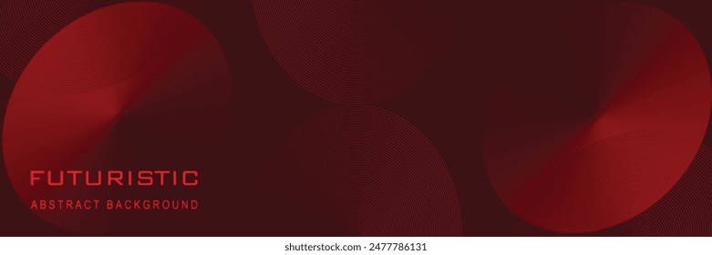 A vibrant, futuristic abstract background featuring circular gradient designs in shades of red. The intricate line patterns and dynamic color transitions create a modern, technological aesthetic