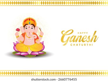 Vibrant Ganesh Chaturthi Vector Art