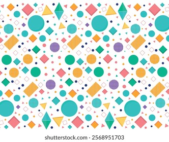 Vibrant Geometric Abstract Background Design