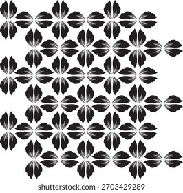 Vibrant geometric abstract pattern with symmetrical diamond and line shapes creating a modern optical texture. Perfect for textile prints, packaging, wallpapers, and digital backgrounds.
