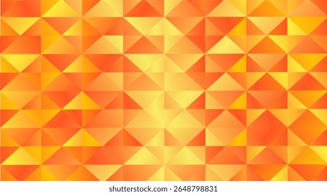 Vibrant Geometric Ascent: A Textured Mosaic of Orange and Yellow Triangles for Modern Designs and Eye-Catching Backgrounds, Perfect for Creative Projects
