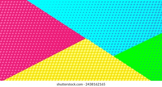 Vibrant geometric background dotted style
