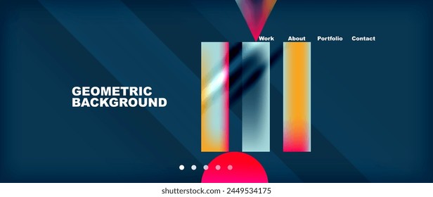 A vibrant geometric background featuring electric blue and magenta colors with a circle in the middle, perfect for a logo, event display device, flag design, or audio equipment branding