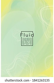 Vibrant Geometric Cover Design with Gradient and Abstract Lines, Figures for your Business.  Flyer Fluid Rainbow Poster Design, Gradient Effect for Identity.