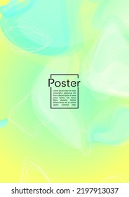Vibrant Geometric Cover Design with Gradient and Abstract Lines, Figures for your Business.  Banner Fluid Rainbow Poster Design, Gradient Effect for Identity.