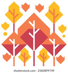 Vibrant geometric cube pattern vector art illustration with a colorful modern design, perfect for packaging, digital graphics, and creative branding.