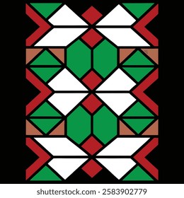 Vibrant geometric cube pattern vector art illustration with a colorful modern design, perfect for packaging, digital graphics, and creative branding.