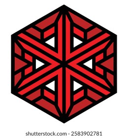 Vibrant geometric cube pattern vector art illustration with a colorful modern design, perfect for packaging, digital graphics, and creative branding.
