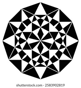 Vibrant geometric cube pattern vector art illustration with a colorful modern design, perfect for packaging, digital graphics, and creative branding.