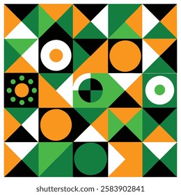 Vibrant geometric cube pattern vector art illustration with a colorful modern design, perfect for packaging, digital graphics, and creative branding.