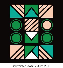 Vibrant geometric cube pattern vector art illustration with a colorful modern design, perfect for packaging, digital graphics, and creative branding.