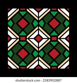 Vibrant geometric cube pattern vector art illustration with a colorful modern design, perfect for packaging, digital graphics, and creative branding.