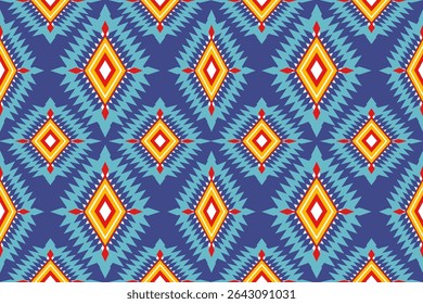 Vibrant Geometric  Inspired Textile Pattern Design
