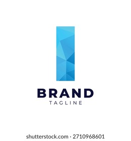 Logo geométrico vibrante con una “I” moderna que refleja creatividad e innovación.