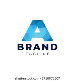 A vibrant geometric logo featuring a modern “A” that reflects creativity and innovation.