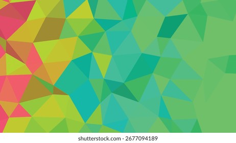 Vibrant Geometric Low Poly Background with Pink Teal and Yellow Colors abstract pattern