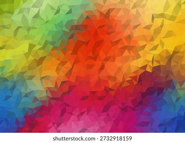 Fondo vibrante geométrico de bajo degradado de color polivinílico