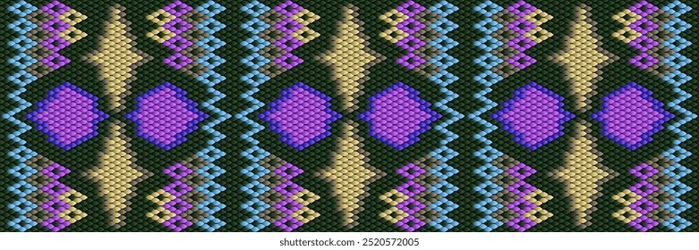 Vibrante, Geométrico, Mosaico, sem emenda, vetor Padrão