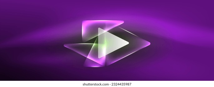 Vibrant Geometric Neon Shiny Line Background. A Bold and Stunning Display of Shapes, Lines, Colors, and Glow, Perfect for Futuristic Modern Designs, Hi-tech Presentations, Technology Web Pages