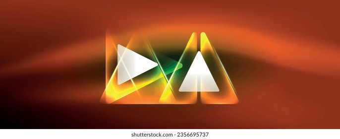 Vibrant Geometric Neon Shiny Line Background. A Bold and Stunning Display of Shapes, Lines, Colors, and Glow, Perfect for Futuristic Modern Designs, Hi-tech Presentations, Technology Web Pages