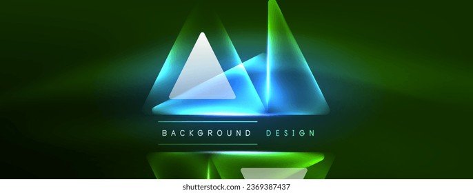 Vibrant Geometric Neon Shiny Line Background. A Bold and Stunning Display of Shapes, Lines, Colors, and Glow, Perfect for Futuristic Modern Designs, Hi-tech Presentations, Technology Web Pages