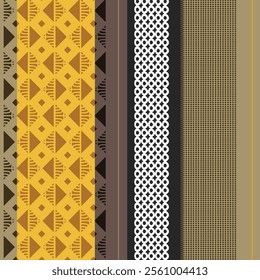 Vibrant Geometric Pattern with Ethnic Inspired Design