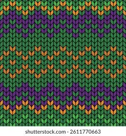 Vibrant Geometric Pattern Featuring Green, Purple, and Orange Hues