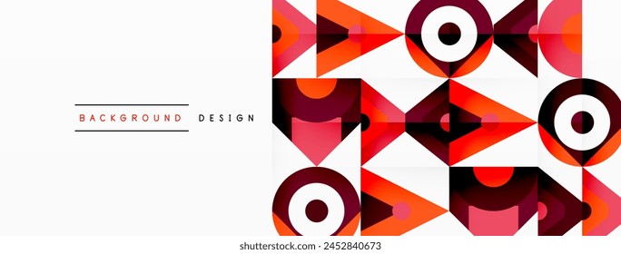 A vibrant geometric pattern featuring rectangles, triangles, circles, and arrows in electric blue hues, creating a symmetrical and eyecatching art symbol on a white background