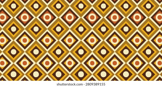 Vibrant geometric pattern of interconnected shapes and colors