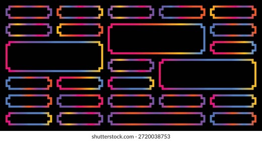 A vibrant geometric pattern with multicolored shapes isolated on a transparent background