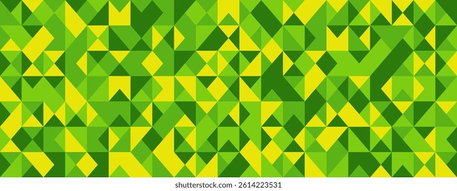 Vibrant geometric pattern in shades of green and yellow.  Perfect for backgrounds, website design, or textile prints.