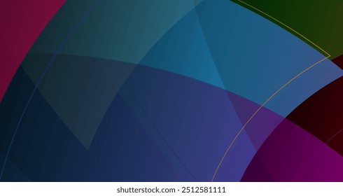 Vibrant Geometric Patterns with Colorful Triangles on Dark Background