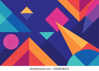 A vibrant geometric patterns screen background image, perfect for adding a stylish and modern touch to your digital decor. Ideal for screens, wallpapers, and contemporary design projects.