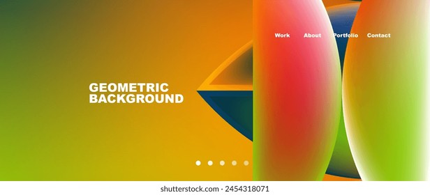 Los patrones geométricos vibrantes en tonos de ámbar y azul eléctrico crean un fondo colorido. Perfecto para una marca que busca gráficos llamativos o Fotografía macro
