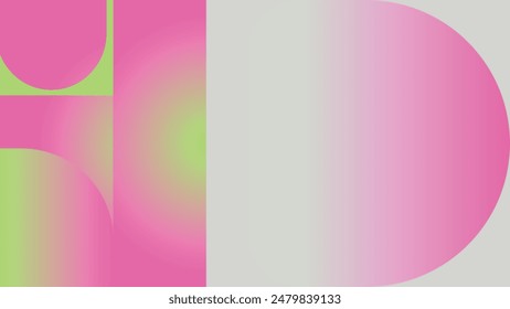 Vibrant geometric shapes gradient background vector.  Abstract trendy modern design wallpaper for landing page, covers, Brochures, flyers, Presentations,Banners. Vector illustration.