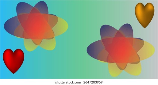Vibrant geometric shapes gradient background vector.  Abstract trendy modern design wallpaper for landing page, covers, Brochures, flyers, Presentations,Banners. Vector illustration.