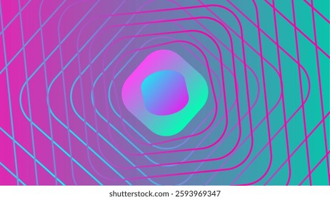 Vibrant Geometric Shapes and Lines