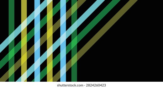 Vibrant geometric stripes in various colors create a dynamic abstract background design.