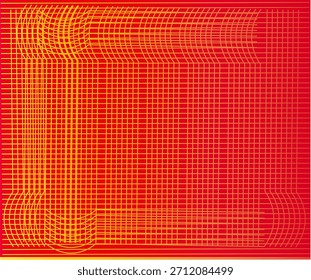 Vibrant Geometric Warp: Optical Illusion Abstract Grid Background