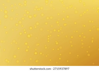 Un fondo dorado vibrante lleno de burbujas efervescentes que crean una textura viva Vector EPS