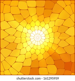 Vibrant golden mosaics background. Vector eps10