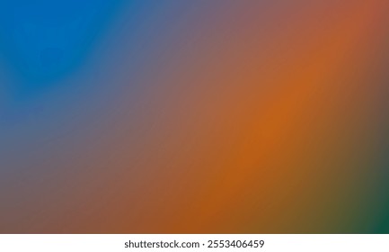 Vibrant Gradient Abstract Background In Blue, Orange 
 and Black Tones, gradient mesh