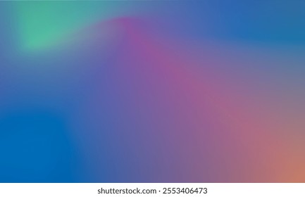 Vibrant Gradient Abstract Background In Blue, Orange 
 and Green Tones