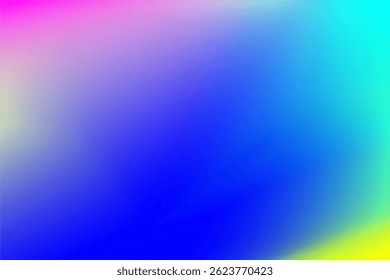 Vibrant Gradient Abstract Background with Radiant Colors and Smooth Transitions. blue, pink, cyan, yellow. vector background