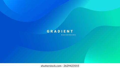 Vibrant gradient abstract background with smooth flowing shapes