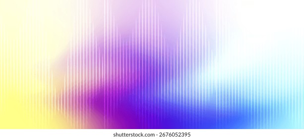 Vibrant gradient abstract background with vertical striped lines. 