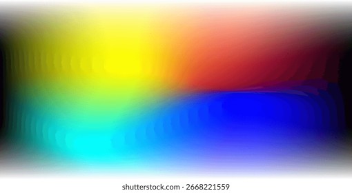 Lebendiger Farbverlauf-Hintergrund, der Neonrosa, Elektroblau, lebendiges Orange, Limettengrün, Lila, Teal, Koralle, glühende moderne Palette mischt.